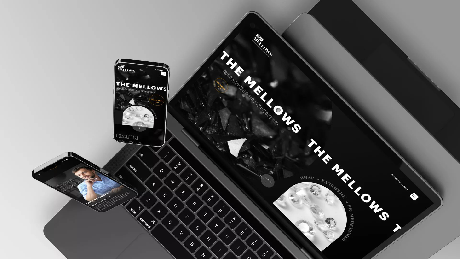 Разработка сайта креативного агентства «The Mellows» в Киселёвске