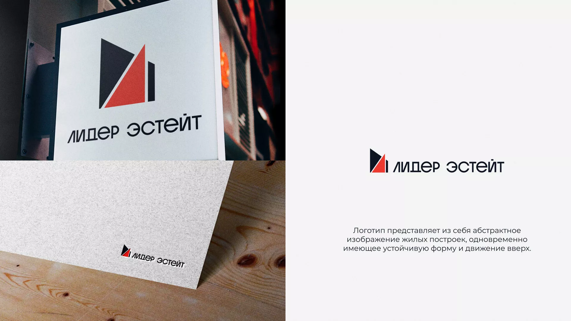 Сделали логотип для агентства недвижимости «Лидер Эстейт» в Киселёвске